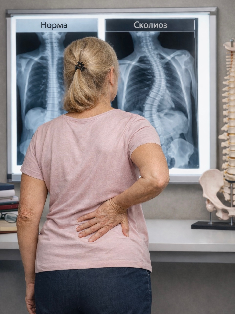 Сколиоз — это не только детская проблема. фото